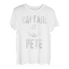Herren Lustiges personalisiertes Bootsshirt mit Vorname Captain Pete T-Shirt