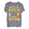 Herren Ein Mann kann nicht allein auf Bier überleben T-Shirt