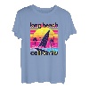Long Beach Retro 80er Jahre Stil Souvenir Strand T-Shirt