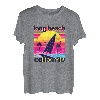 Long Beach Retro 80er Jahre Stil Souvenir Strand T-Shirt