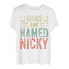 Lustiges T-Shirt mit personalisiertem Namen, Kings Are Named Nicky T-Shirt