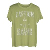 Herren Lustiges personalisiertes Bootsshirt mit Vorname Captain David T-Shirt