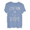 Herren Lustiges personalisiertes Bootsshirt mit Vorname Captain David T-Shirt