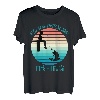 Ich möchte angeln, Sonnenuntergang, Kind, Angeln, Fischer, Angler T-Shirt