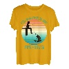 Ich möchte angeln, Sonnenuntergang, Kind, Angeln, Fischer, Angler T-Shirt