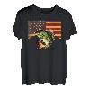 Barsch Fisch Flagge Angeln T-Shirt