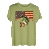 Barsch Fisch Flagge Angeln T-Shirt