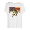 Barsch Fisch Flagge Angeln T-Shirt