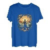 Fischerboot Sonnenuntergang Retro Vintage T-Shirt