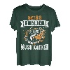 Beiss endlich muss kacken lustiges Angler Fischer Geschenk T-Shirt