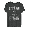 Herren Lustiges personalisiertes Bootsshirt mit Vorname Captain Ethan T-Shirt