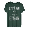 Herren Lustiges personalisiertes Bootsshirt mit Vorname Captain Ethan T-Shirt