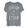 Herren Lustiges personalisiertes Bootsshirt mit Vorname Captain Ethan T-Shirt