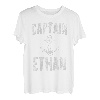 Herren Lustiges personalisiertes Bootsshirt mit Vorname Captain Ethan T-Shirt
