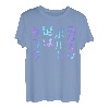 Feeling is Bolt Feet Clara lustiges Schriftzug-T-Shirt, Herren, lustige holografische Farbe Kalligraphie T-Shirt