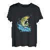 Fliegenfischen Forellen Malerei Illustration T-Shirt