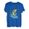 Fliegenfischen Forellen Malerei Illustration T-Shirt