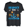 Respektiere den Fischer I Fishing T-Shirt