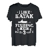 Kajak Angeln Kanu Angler Boot Paddel Kajak Fischer T-Shirt