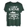 Kajak Angeln Kanu Angler Boot Paddel Kajak Fischer T-Shirt