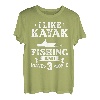 Kajak Angeln Kanu Angler Boot Paddel Kajak Fischer T-Shirt