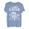 Kajak Angeln Kanu Angler Boot Paddel Kajak Fischer T-Shirt