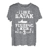 Kajak Angeln Kanu Angler Boot Paddel Kajak Fischer T-Shirt