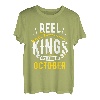 Reel Kings Are Born In Oktober Angeln Geburtstag T-Shirt