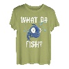Funny What the Fish Fishing Angeln Tiefseeangeln Angler T-Shirt