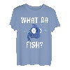 Funny What the Fish Fishing Angeln Tiefseeangeln Angler T-Shirt
