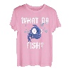 Funny What the Fish Fishing Angeln Tiefseeangeln Angler T-Shirt