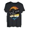 Ich wäre lieber am Catfish Lake Wisconsin Sunset Fishing T-Shirt