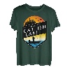 Ich wäre lieber am Catfish Lake Wisconsin Sunset Fishing T-Shirt