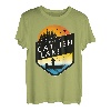 Ich wäre lieber am Catfish Lake Wisconsin Sunset Fishing T-Shirt