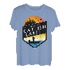 Ich wäre lieber am Catfish Lake Wisconsin Sunset Fishing T-Shirt