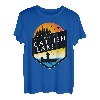 Ich wäre lieber am Catfish Lake Wisconsin Sunset Fishing T-Shirt