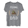 Vater Angler Kinder Vatertag Sohn Töchter Papa Angeln T-Shirt