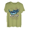 Camo Amerikanische Flagge Wels Angeln Boone Lake T-Shirt
