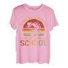 Funny Born Fishing Forced to School Jungen Retro Barsch Angeln T-Shirt