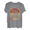 Funny Born Fishing Forced to School Jungen Retro Barsch Angeln T-Shirt