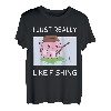 Niedlicher Axolotl I Just Really Like Fishing Kawaii Aesthetic T-Shirt