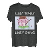 Niedlicher Axolotl I Just Really Like Fishing Kawaii Aesthetic T-Shirt