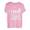 I Fish So I Don't Choke People Lustige Sprüche Angeln T-Shirt