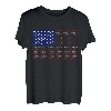 Amerikanische Flagge, Fische in amerikanischer Flagge, Angelfreunde T-Shirt