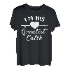 Lustiges T-Shirt mit der Aufschrift  Ich bin sein größter Fang  T-Shirt