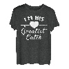 Lustiges T-Shirt mit der Aufschrift  Ich bin sein größter Fang  T-Shirt