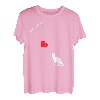 Lustiges Katzenspielzeug Angeln Herz Kitty Liebhaber Valentinstag T-Shirt