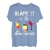 Blame It On The Drink Package Funny Cruise Boat Ship Water T-Shirt