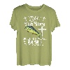 Herren Sogar Jesus hatte eine Fischgeschichte Big Girls Funny Mahi Mahi T-Shirt