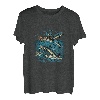 Angeln Delfin Angler Fischerfrau T-Shirt